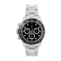Chronographe 40 – Cadran Reverse Panda | Bracelet en Acier & Lunette Tachymètre Céramique Noire