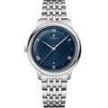 Prestige Classique 40 – Cadran Texturé Bleu Profond | Bracelet Multi-Maillons en Acier