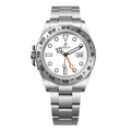 Field 42 – Cadran Blanc | Bracelet en Acier & Lunette Fixe 24H