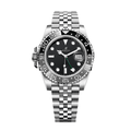 GMT Explorateur 40 – Cadran Noir & Gris | Bracelet Jubilee en Acier Inoxydable & Lunette Céramique Bicolore