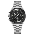 Chronographe Professionnel 42 – Cadran Noir | Bracelet en Acier & Lunette Tachymètre