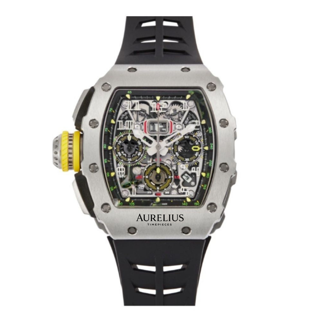 Chronographe Squelette 44 – Cadran Ajouré | Boîtier Titane & Bracelet Caoutchouc