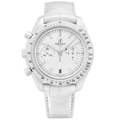 Chronographe Céramique 44 – Cadran Blanc | Boîtier Blanc & Bracelet Blanc & Lunette Tachymètre