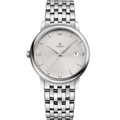 Prestige Classique 40 – Cadran Soleil Argenté | Bracelet Multi-Maillons en Acier & Lunette Lisse